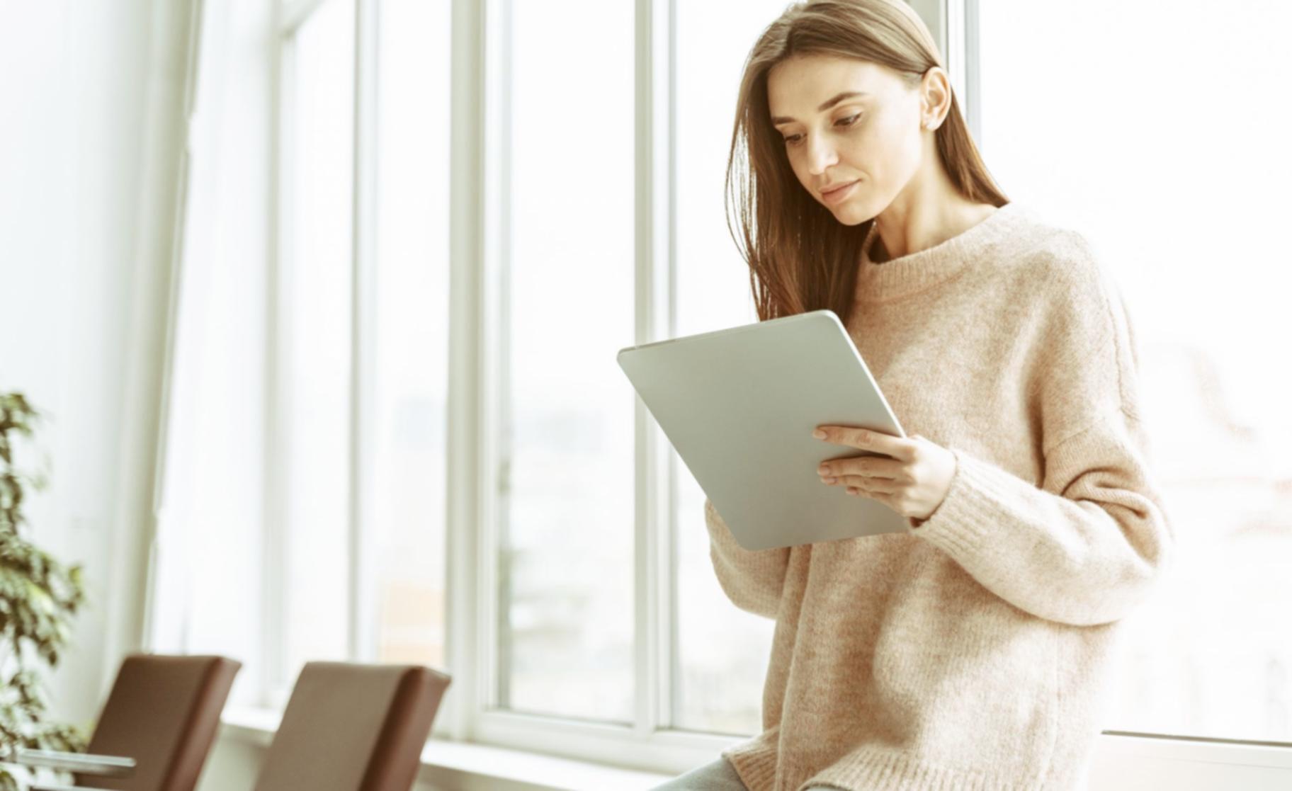 SEO content writing workspace with research materials